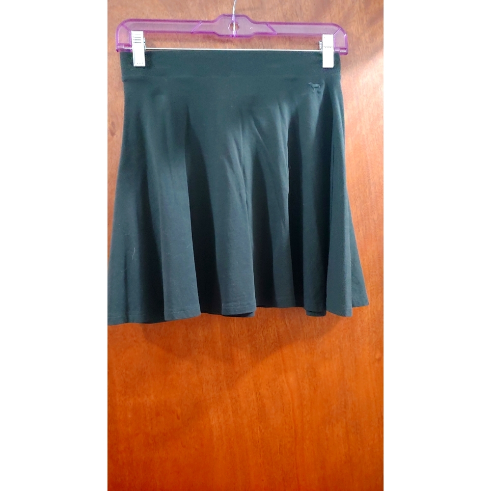 PINK Black Skater Skirt